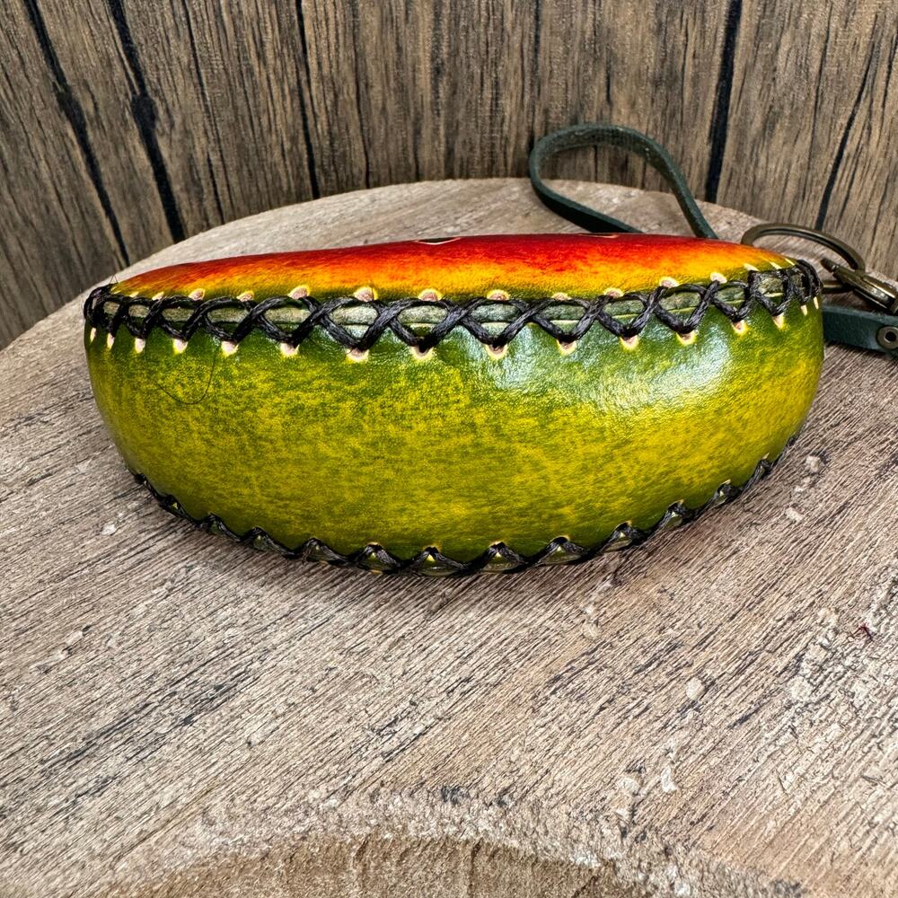 Genuine Leather Wallet Wristlet Watermelon Coin Purse NEW FAST SHIP - Picture 6 of 8